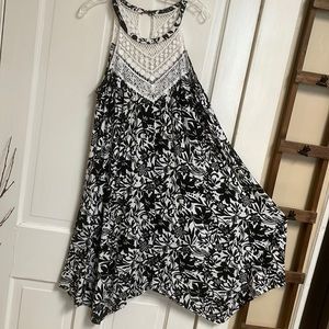 INC International Concepts boho crochet top halter dress